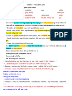 Key Unit 5 - Vocabulary