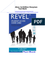 Instant Download Aging Matters 1st Edition Hooyman Test Bank PDF Scribd