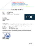 Surat Pengantar MCU Kloter Bekasi HSE1