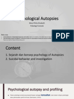 Psychological Autopsies M