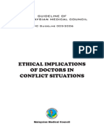 Ethical Implications of Doctors in Conflict Situations