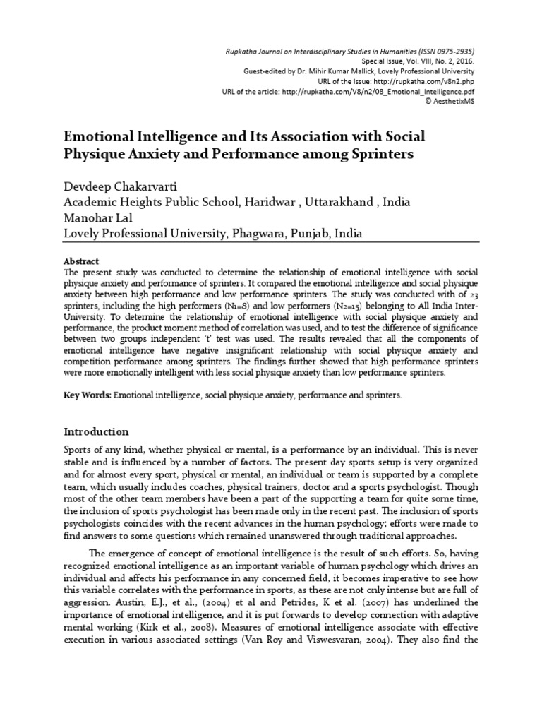 08 emotional intelligence pdf emotional intelligence anxiety