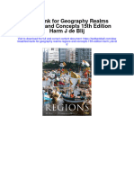 Instant download Test Bank for Geography Realms Regions and Concepts 15th Edition Harm j de Blij pdf ebook