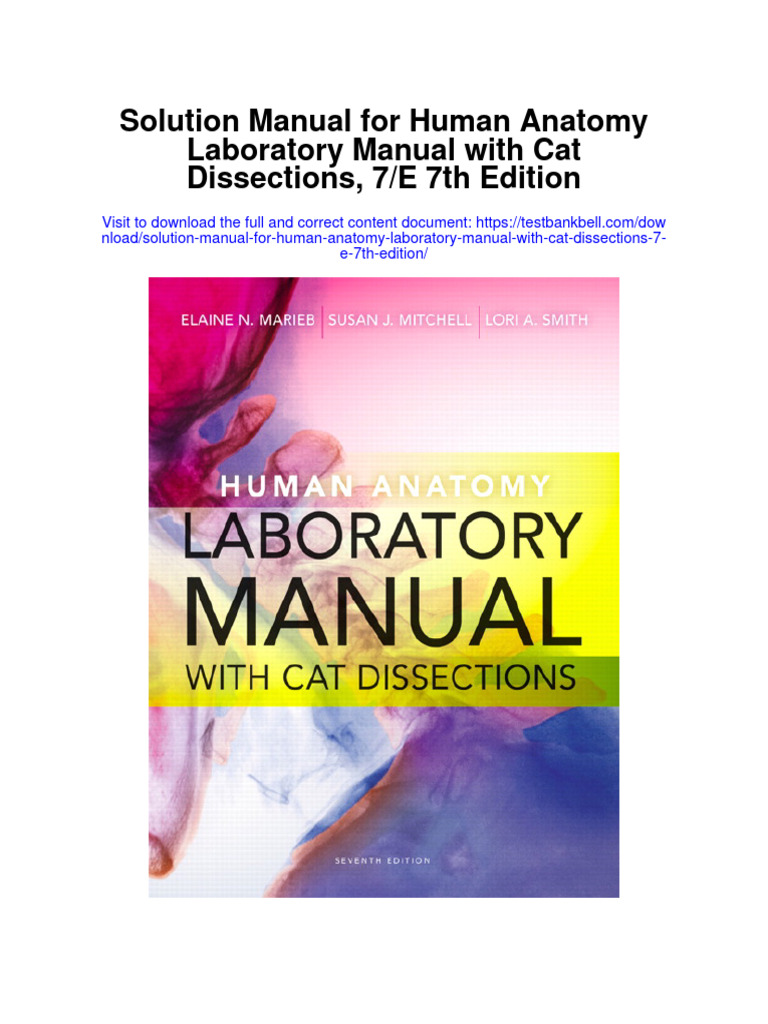 Instant Download Solution Manual For Human Anatomy Laboratory Manual