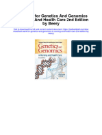 Instant Download Test Bank For Genetics and Genomics in Nursing and Health Care 2nd Edition by Beery PDF Ebook