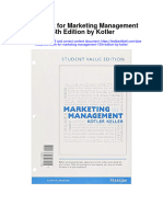 Instant Download Test Bank For Marketing Management 15th Edition by Kotler PDF Full