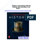 Instant Download American History Connecting With The Past 15th Edition Alan Brinkley Test Bank PDF Scribd