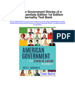 Instant Download American Government Stories of A Nation Essentials Edition 1st Edition Abernathy Test Bank PDF Scribd