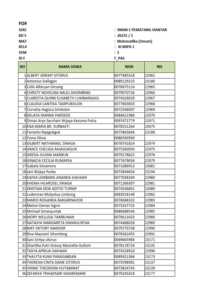 Nil - Sas - 20231 - 401000000 - Xi Mipa 1 | PDF