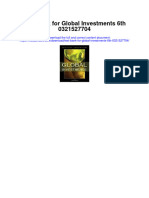 Instant Download Test Bank For Global Investments 6th 0321527704 PDF Ebook