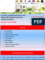MQA103T LECTURE-2 GLP and GMP