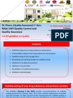 MQA103T LECTURE-4 ICH Guidelines On Quality (Part 1)