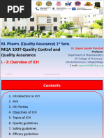 MQA103T LECTURE-3 ICH Overview