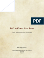 D&D 5e Weight Gain Rules - GM Binder