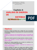 Capítulo 4 - Primera Ley Sistemas Cerrados