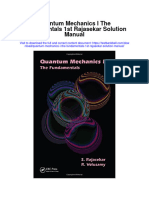 Instant Download Quantum Mechanics I The Fundamentals 1st Rajasekar Solution Manual PDF Scribd