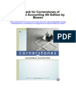 Full download Test Bank for Cornerstones of Managerial Accounting 4th Edition by Mowen pdf free