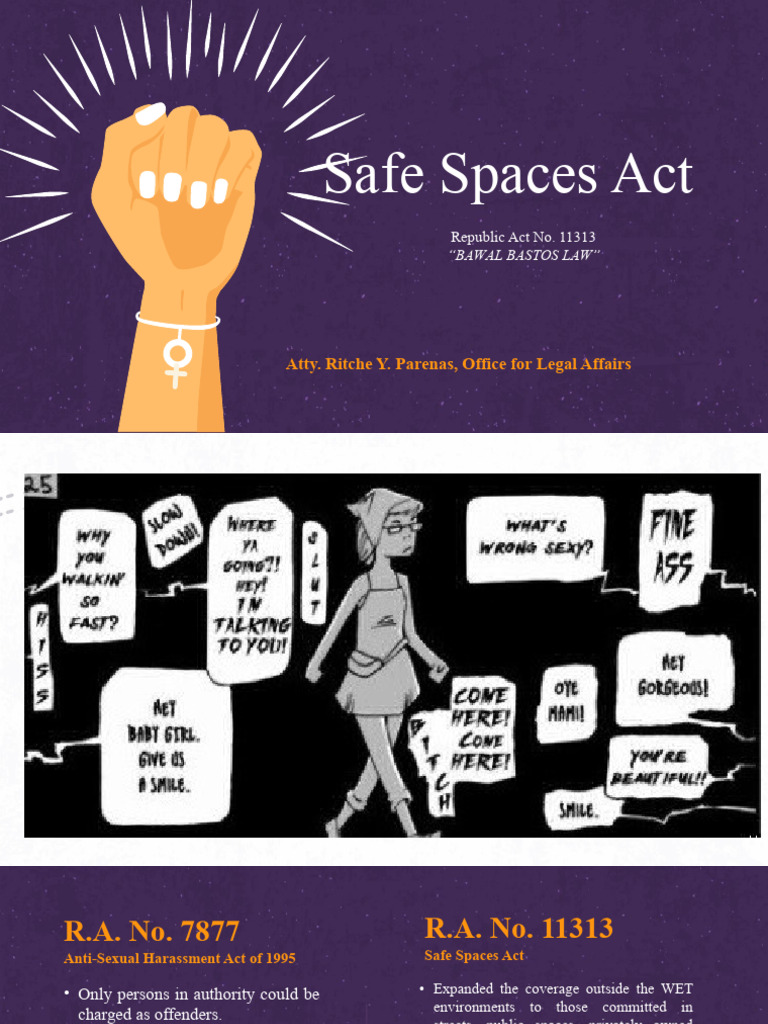 Safe Spaces Act PhilEmb PDF Gender Equality Gender Studies