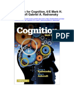 Instant Download Test Bank For Cognition 6 e Mark H Ashcraft Gabriel A Radvansky PDF Scribd