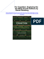 Instant Download Test Bank For Cognition Exploring The Science of The Mind Fourth Edition by Daniel Reisberg PDF Scribd