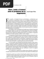 Marx Lenin y Gramsci