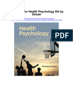 Instant Download Test Bank For Health Psychology 6th by Straub PDF Ebook