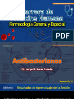 Farmacologia General y Especial 12y13-16 AntibacterianosIyII DrJorgeSSalas
