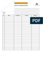 HSE-FM-008C(01) Training Attendance Record_