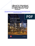 Instant Download Solution Manual For International Financial Management 9th Edition Cheol Eun Bruce Resnick Tuugi Chuluun PDF Scribd