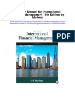 Instant Download Solution Manual For International Financial Management 11th Edition by Madura PDF Scribd