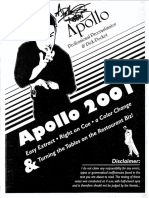 Apollo Robbins - Lecture Notes 2001