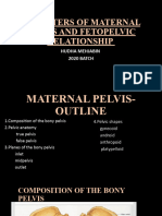 Maternal Pelvic Diameters and Fetopelvic Relationship