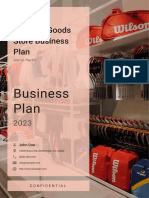 Sporting Goods Store Business Plan