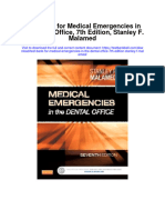 Instant Download Test Bank For Medical Emergencies in The Dental Office 7th Edition Stanley F Malamed PDF Full