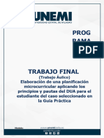 Trabajo Final - Planificación Microcurricular