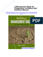 Instant Download Building Management Skills An Action First Approach 1st Edition Daft Solutions Manual PDF Scribd