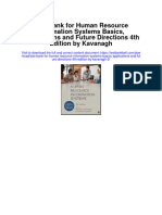 Instant Download Test Bank For Human Resource Information Systems Basics Applications and Future Directions 4th Edition by Kavanagh 2 PDF Ebook