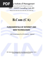 Fundamentals of Internet and Web Technologies Ver1