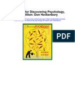 Full Download Test Bank For Discovering Psychology 5th Edition Don Hockenbury PDF Free