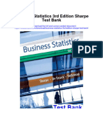 Instant Download Business Statistics 3rd Edition Sharpe Test Bank PDF Scribd