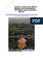 Instant Download Canadian Business and Society Ethics Responsibilities and Sustainability Canadian 4th Edition Sexty Solutions Manual PDF Scribd