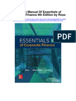 Instant Download Solution Manual of Essentials of Corporate Finance 9th Edition by Ross PDF Scribd