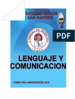 Presentación del curso preuniversitario de lenguaje y comunicación