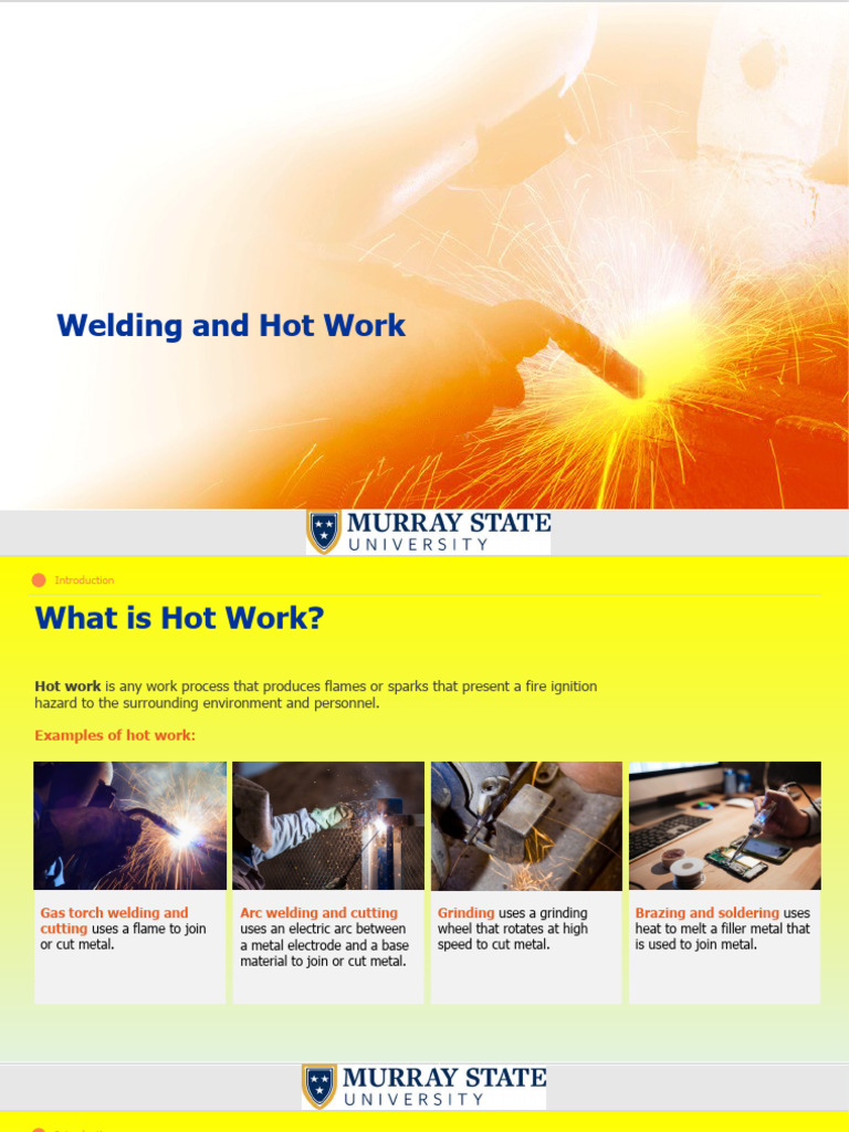 Hot Work Safety Training Overview | PDF | Welding | Construction