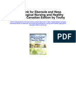 Full Download Test Bank For Ebersole and Hess Gerontological Nursing and Healthy Aging 2nd Canadian Edition by Touhy PDF Free