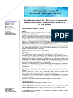 This Study Determined The Effectiveness of Mnemonics in Improving Memory Among Nursing Students in GCON, Bikaner