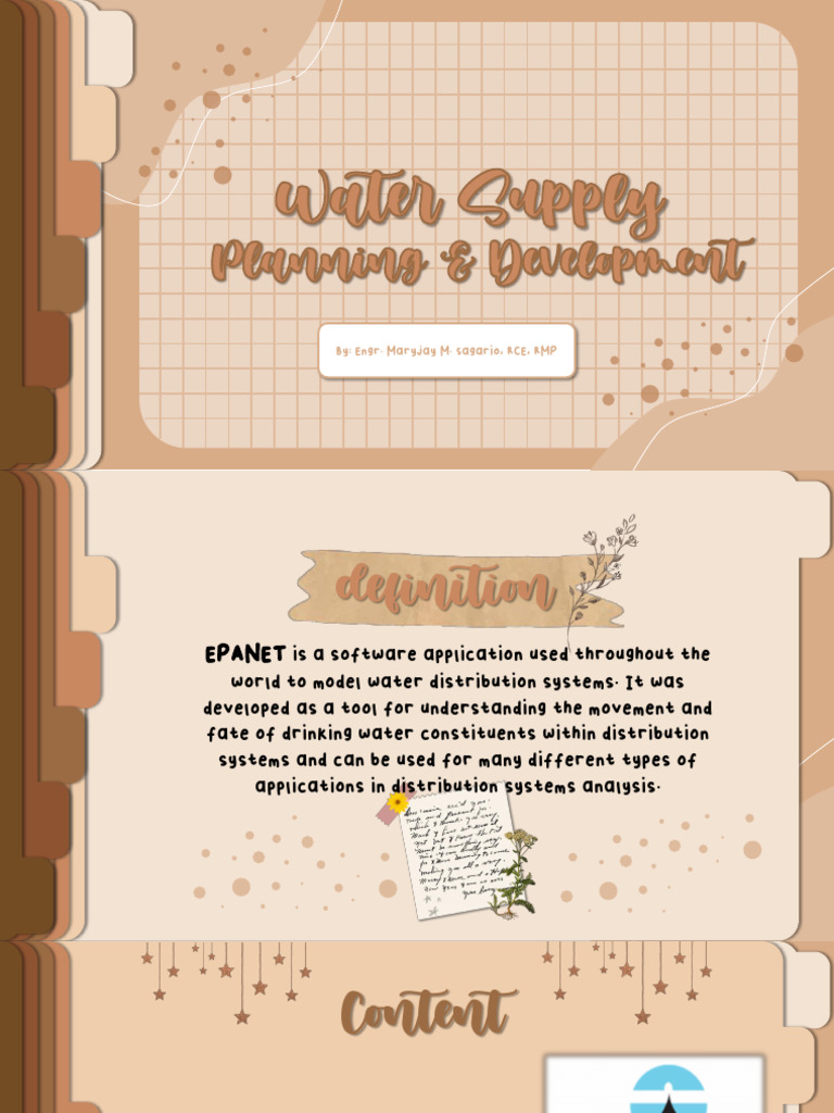Ppt Epanet Pdf