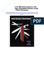 Instant Download Test Bank For Microeconomics 3rd Edition Austan Goolsbee Steven Levitt Chad Syverson PDF Full