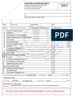 Indian Income Tax Return Acknowledgement: Do Not Send This Acknowledgement To CPC, Bengaluru