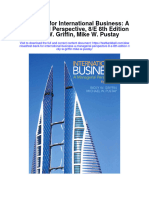 Instant Download Test Bank For International Business A Managerial Perspective 8 e 8th Edition Ricky W Griffin Mike W Pustay PDF Ebook